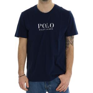 T-SHIRT LOGO BLU